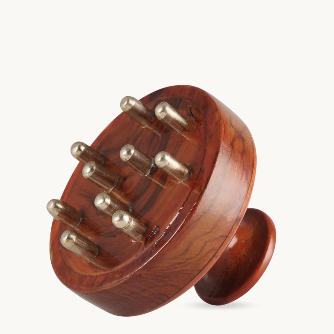 Kansa Wand päänahan ja kehon ayurvedinen hierontaväline